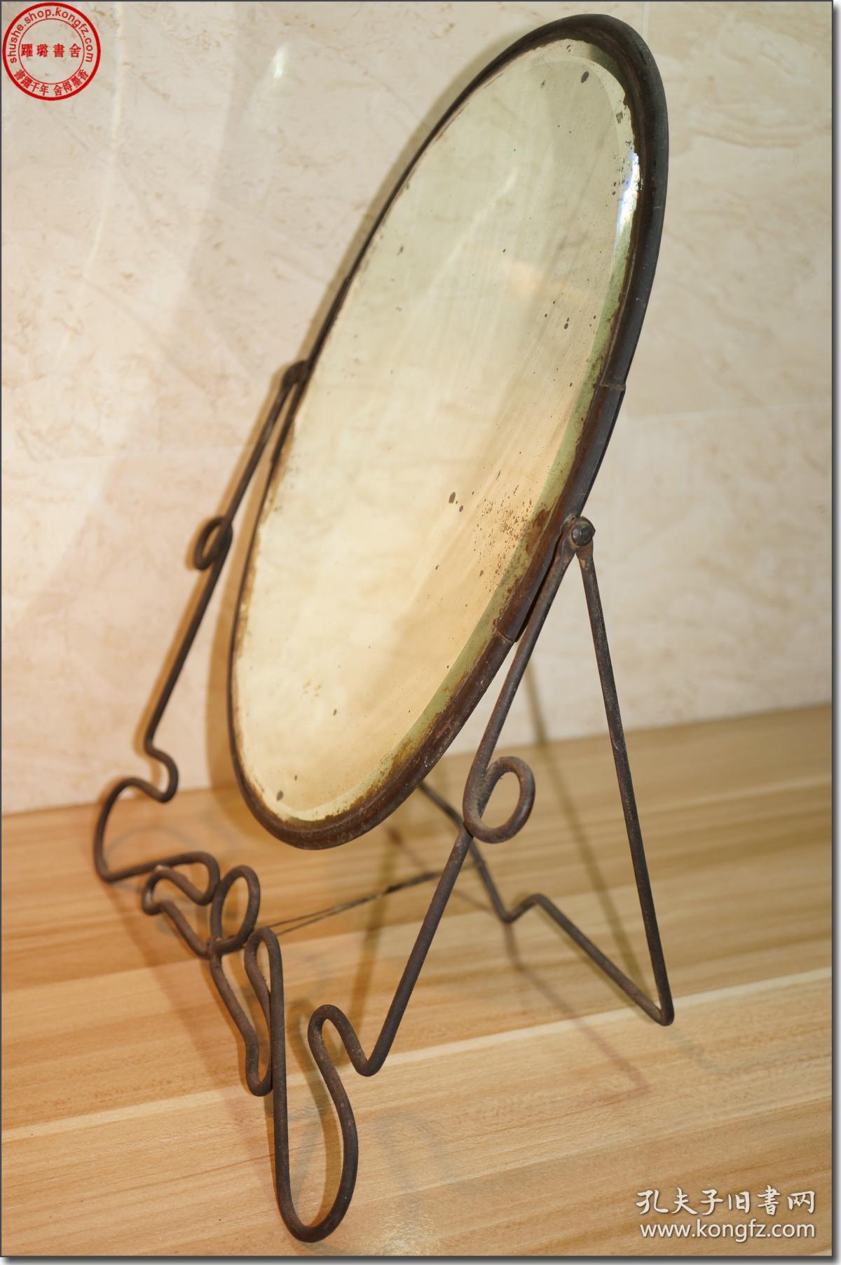 【图】【清朝末年大幅水银玻璃砖镜】,清朝制造,厚玻璃砖水银镜面