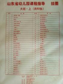 山东省幼儿园课程指导挂图 大班上（共60张）