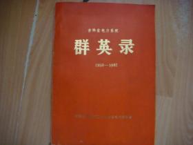 吉林省电力系统【群英录】1950-1985