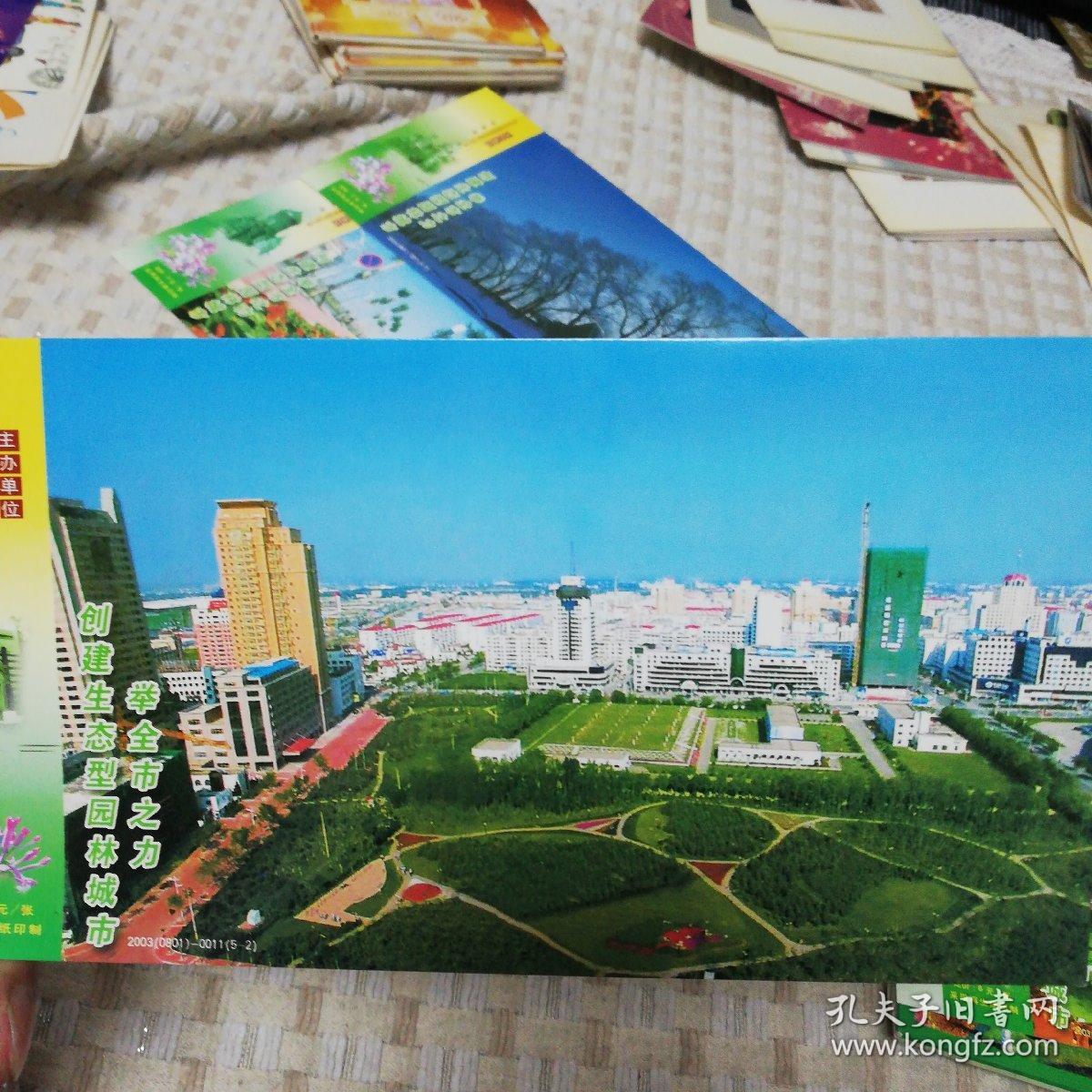 2003年哈尔滨园林明信片10张图案为哈尔滨景色2套相同每套各5张全新带