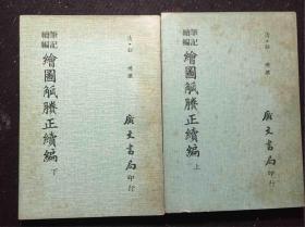 绘图觚賸正续编 觚胜正编续编 广文书局1969年版   上下两册全