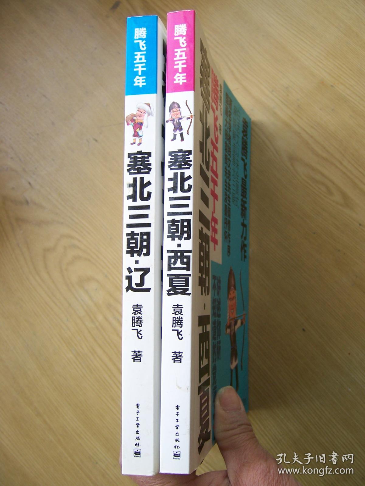 塞北三朝 辽.西夏 ( 袁腾飞著)**16开.2册合售.近全品相【16k--5】