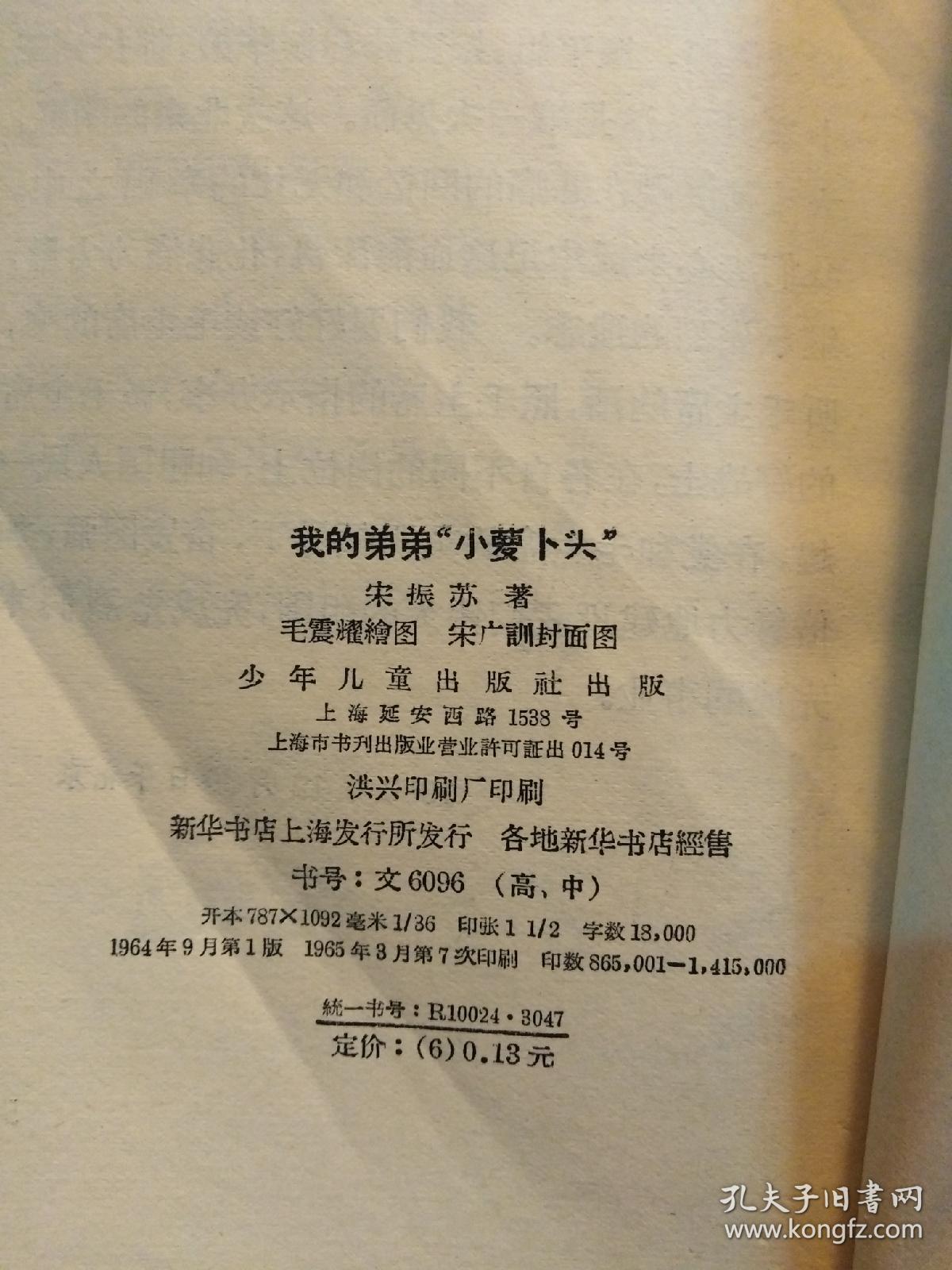 我的弟弟小萝卜头