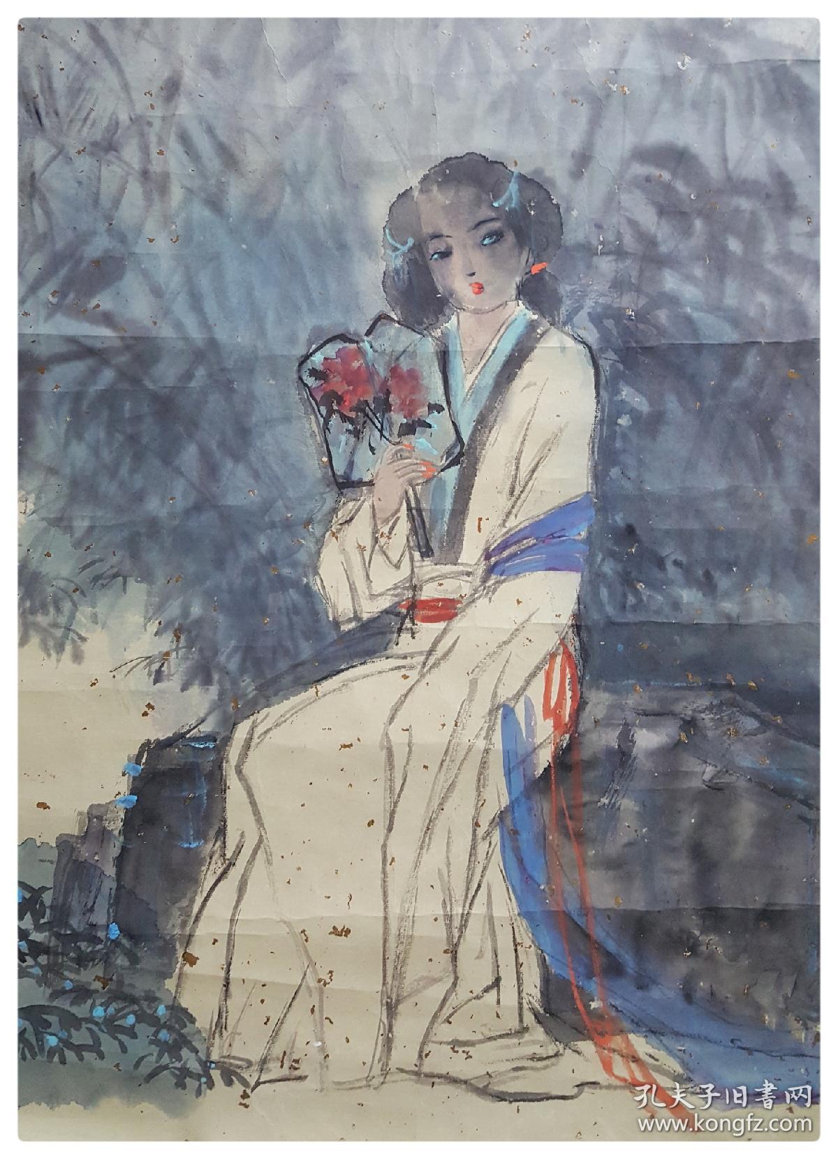 当代女画家李秀峰(甘肃)1948年生,斋号古月轩.