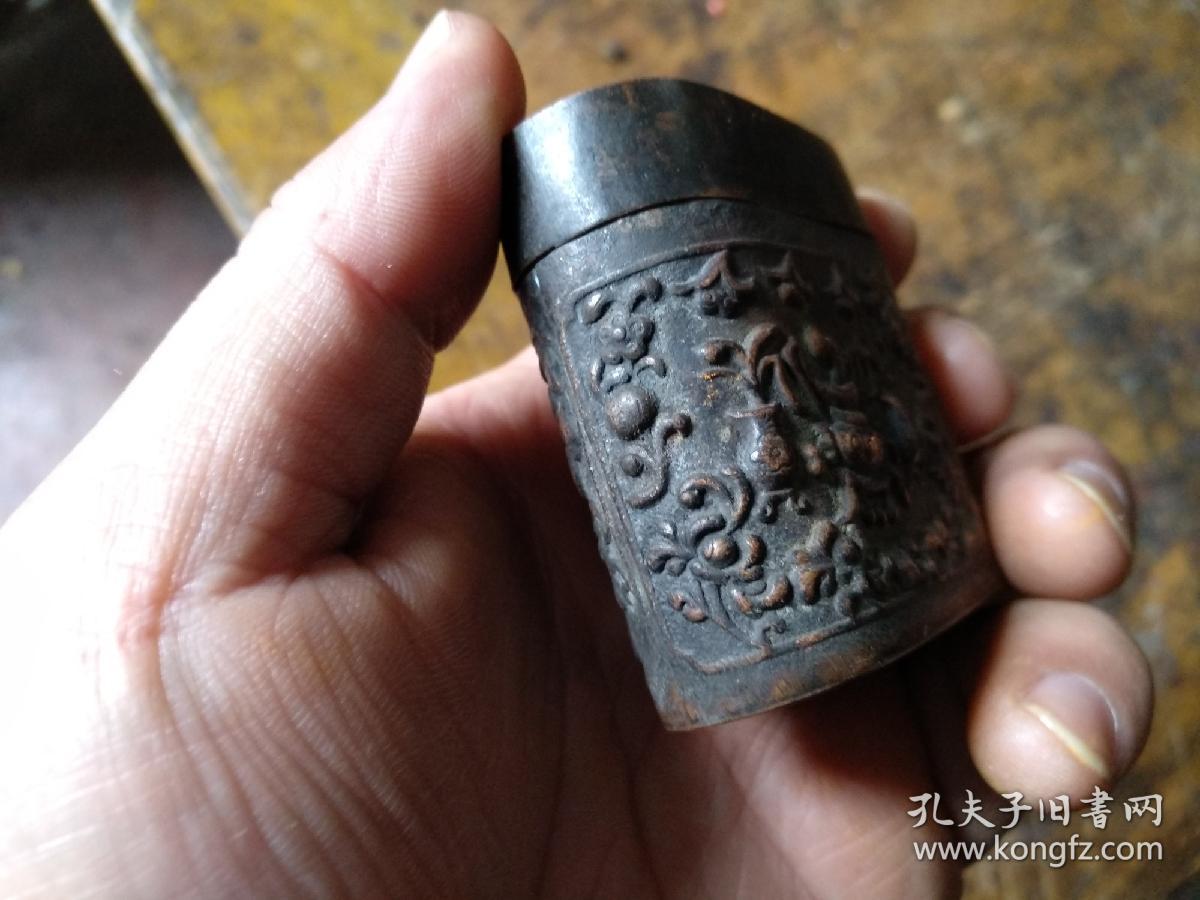 清末民初紫铜鸦片膏盒子工艺精美见证一段屈辱史的日常