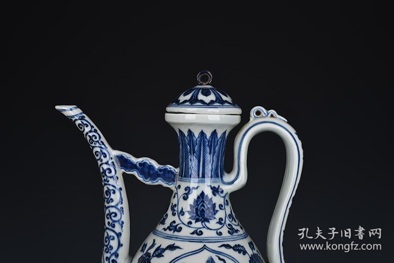 明宣德青花龙纹玉壶春执壶规格厘米31x24