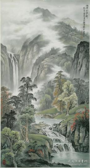 刘 梁经山水  雨后山谷新