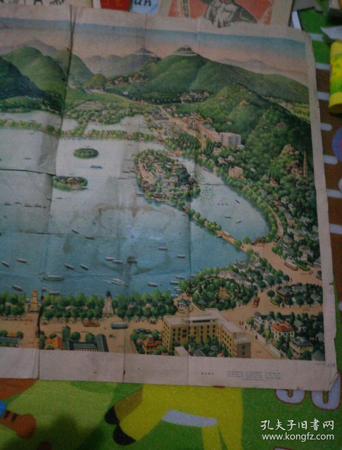 少见!2开杭州西湖全景图!