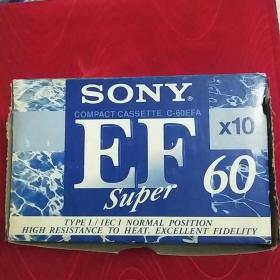 sONY(索尼)EF6O磁节，一盒十盘，己用，品佳