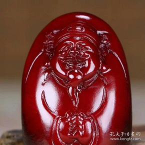 和田红玉籽料财神37克4.5x2.6x2厘米sb