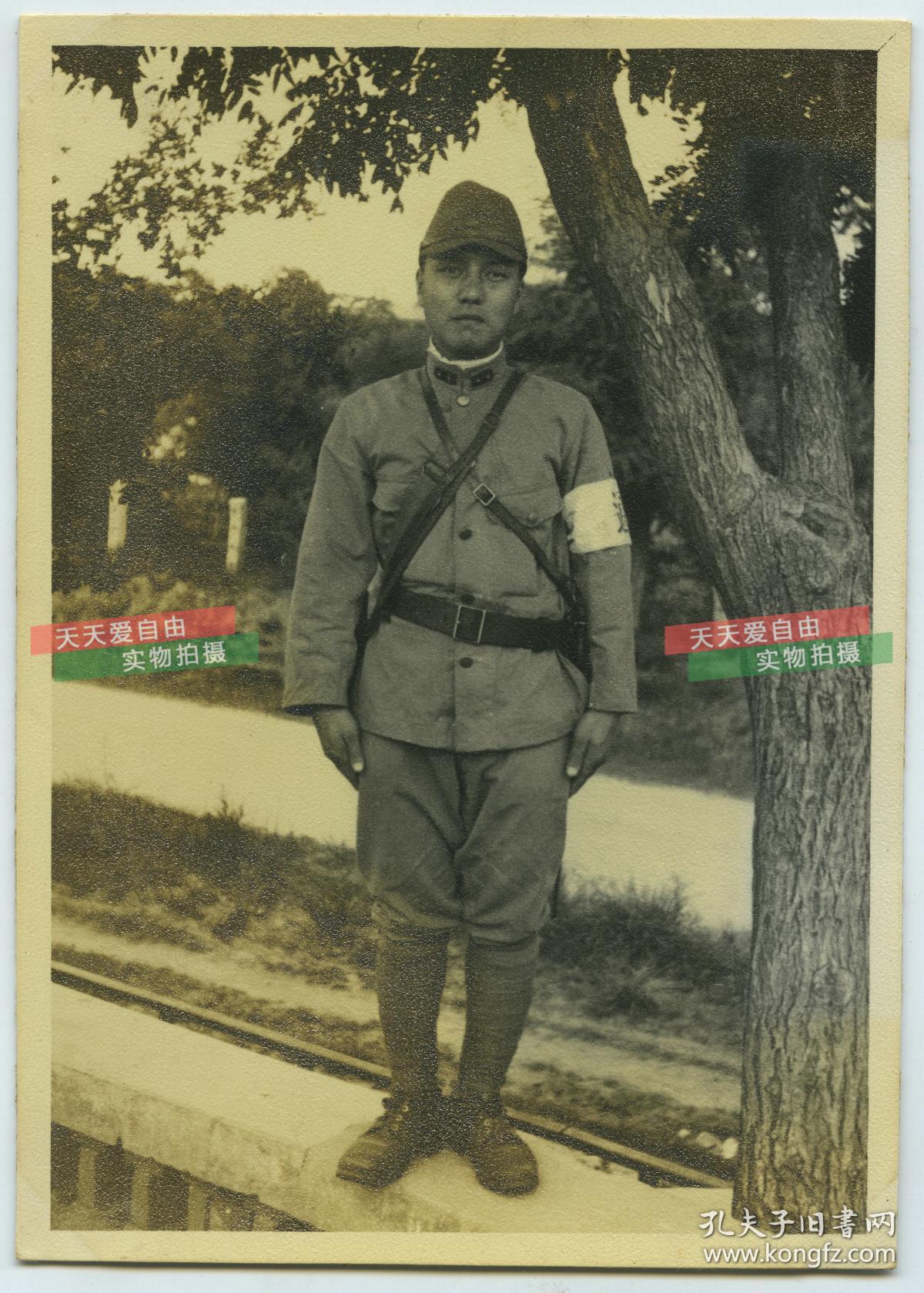 民国时期1939年侵华日军宪兵抵达河北北戴河老照片