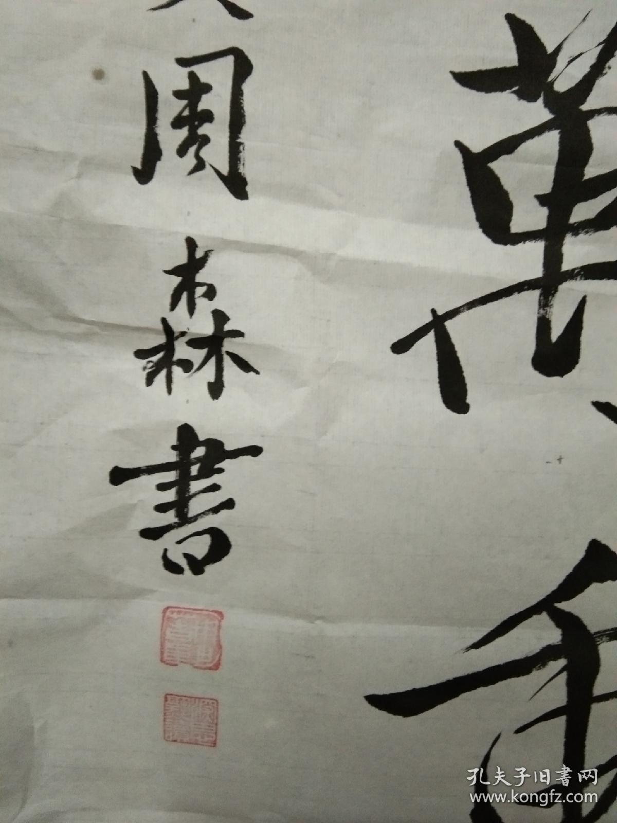 书法家周森先生书法作品两岸猿声啼不住轻舟已过万重山