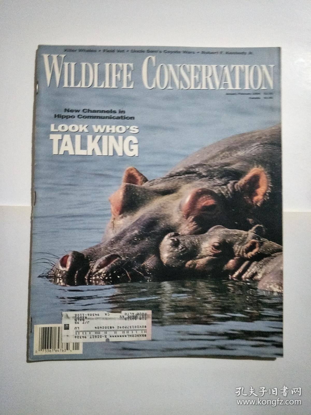 英文原版杂志 wildlife conservation 野生动物保护 1994年1月2月合刊