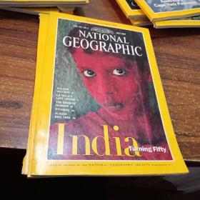 【英文原版地理杂志】NATIONAL GEOGRAPHIC ，DOUBLE MAP SUPPLEMENT：INDA，国家地理，双地图补充版：印度，1997.5