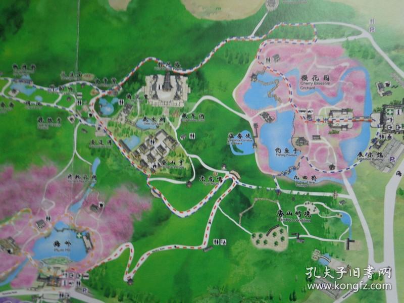 张家港香山地图张家港香山路线图景区导览图张家港香山景区导游图