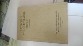 A SYNOPSIS OF ENGLISH LITERRATURE  英语文学简介 (1944年出版