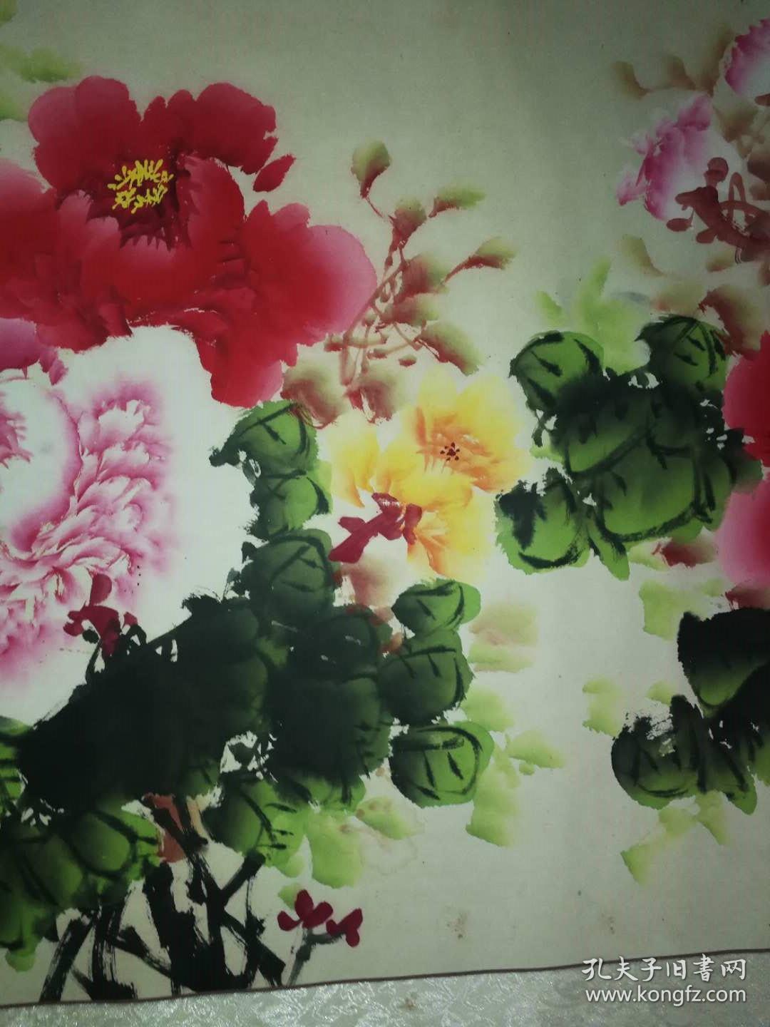 著名画家,墨宇大幅牡丹图