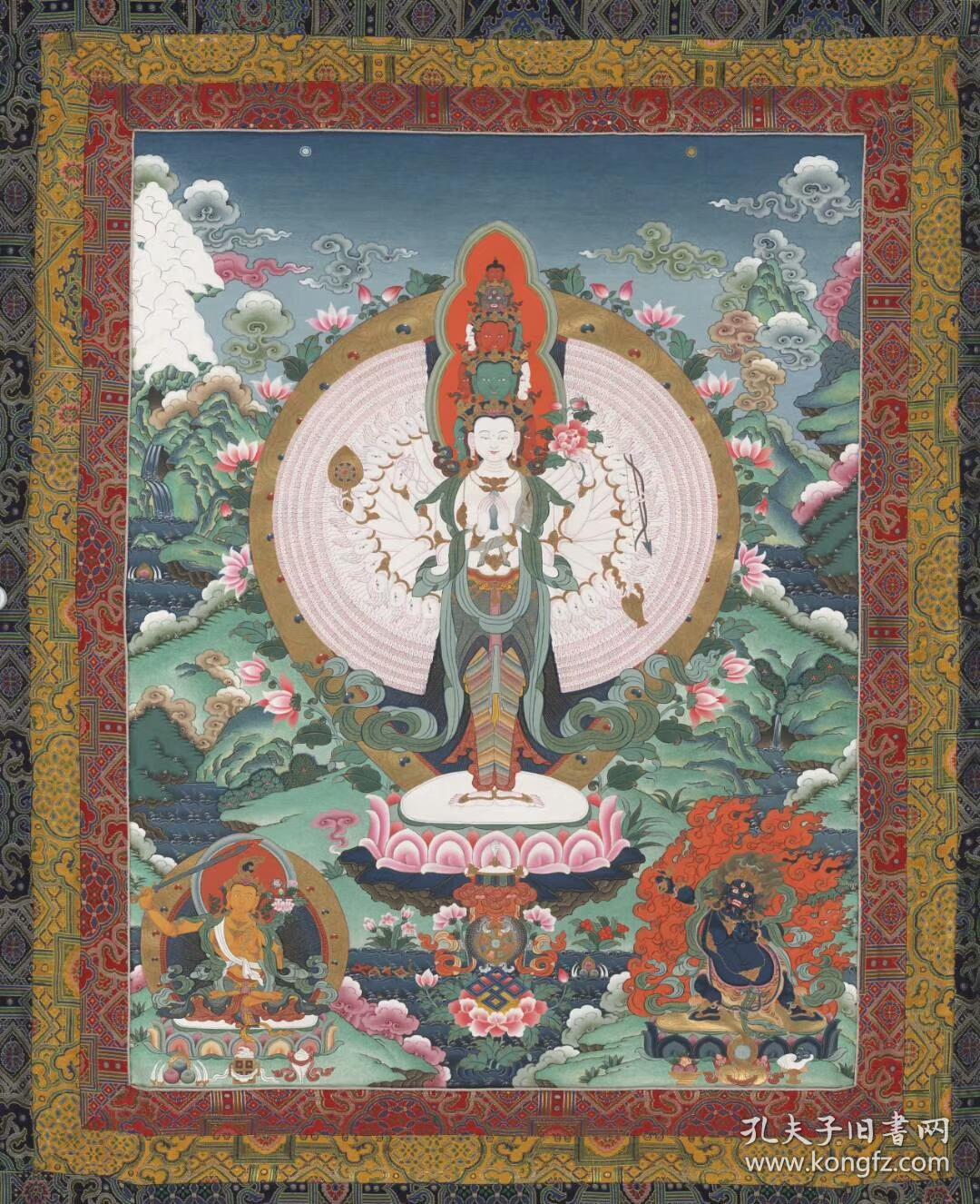 唐卡033.纸本大小89.97*110.55厘米.