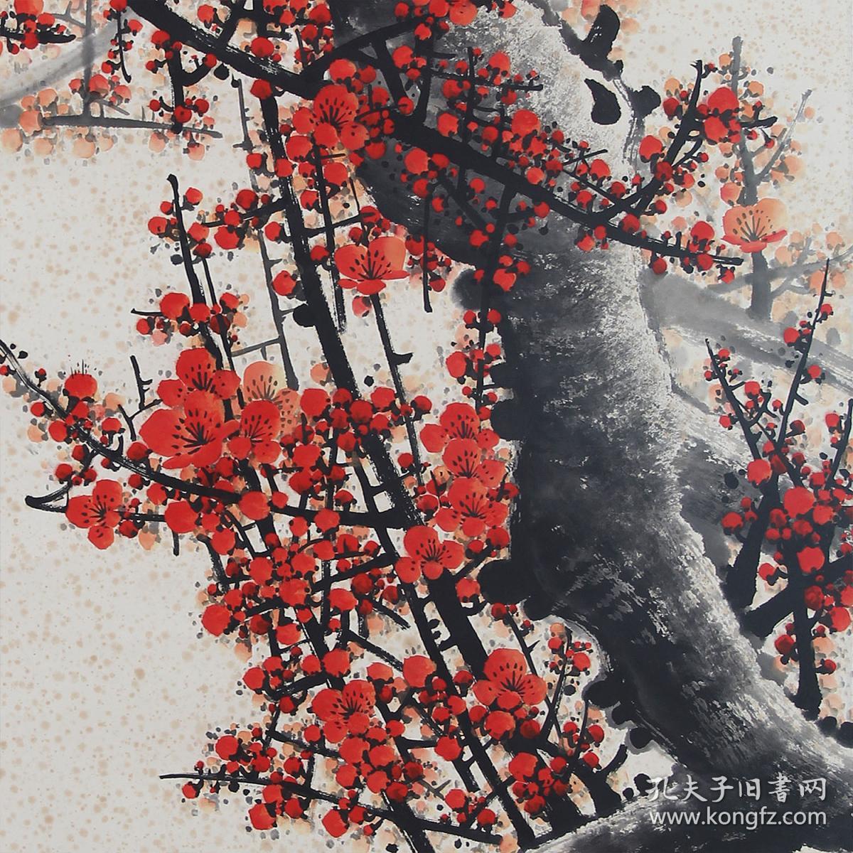 王成喜 梅花 真迹 133.5cm x 65.5cm