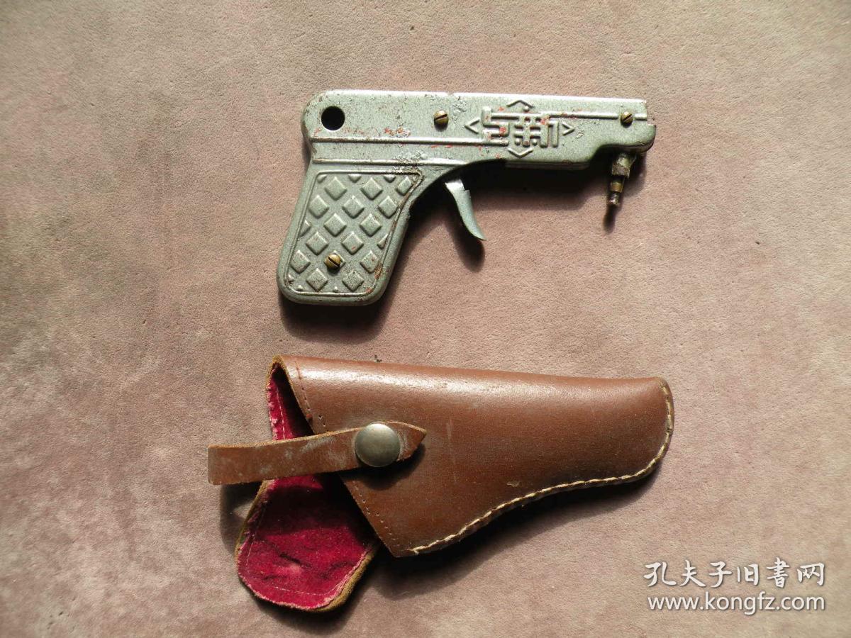 60年代 老铁皮玩具打火枪 怀旧老玩意