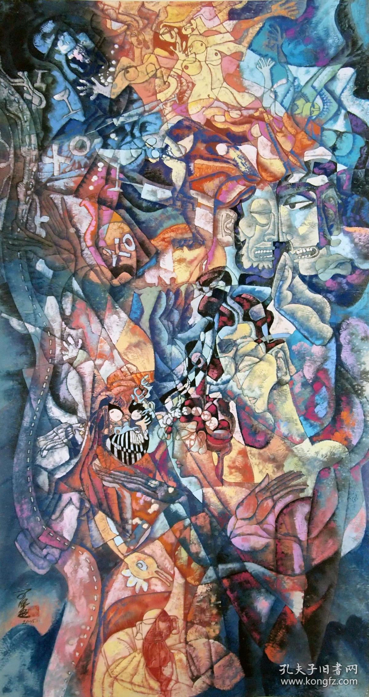 著名画家刘可明画作--金桐落凤