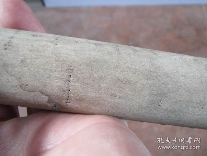 秤星漂亮的铜包民国老枣木秤杆一根