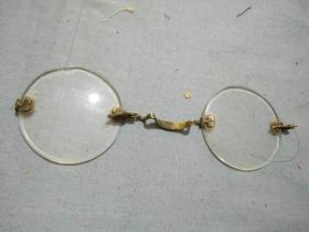 民国老眼镜框有残