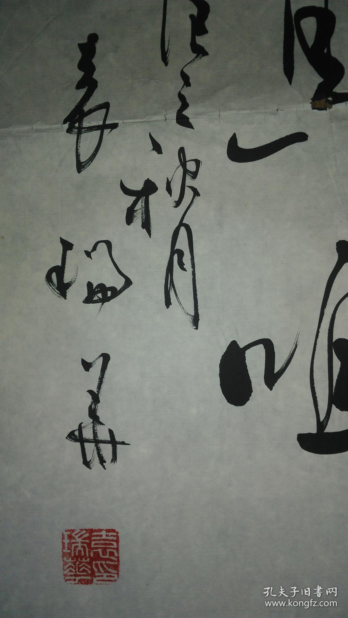 手书真迹书法:中书协会员袁瑞华草书《龙吟虎啸马鸣》