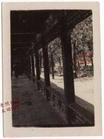 民国 北京颐和园长廊回廊 老照片