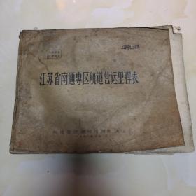 江苏省南通专区航道营运里程表