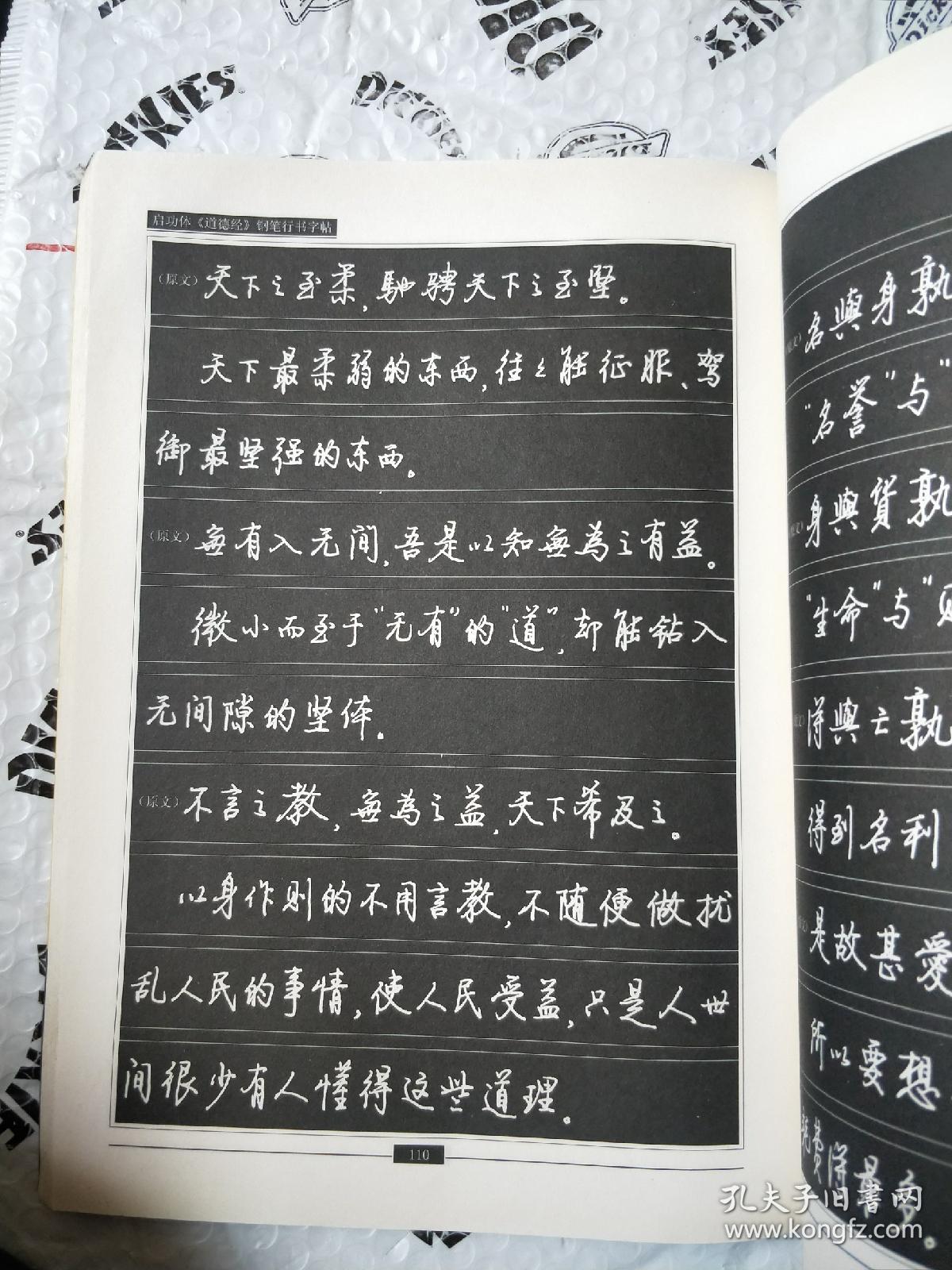 启功体钢笔字贴丛书:启功体《道德经》钢笔行书字帖