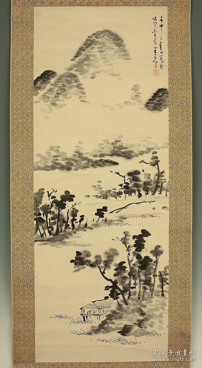 清末书画家王峻明国画水墨山水