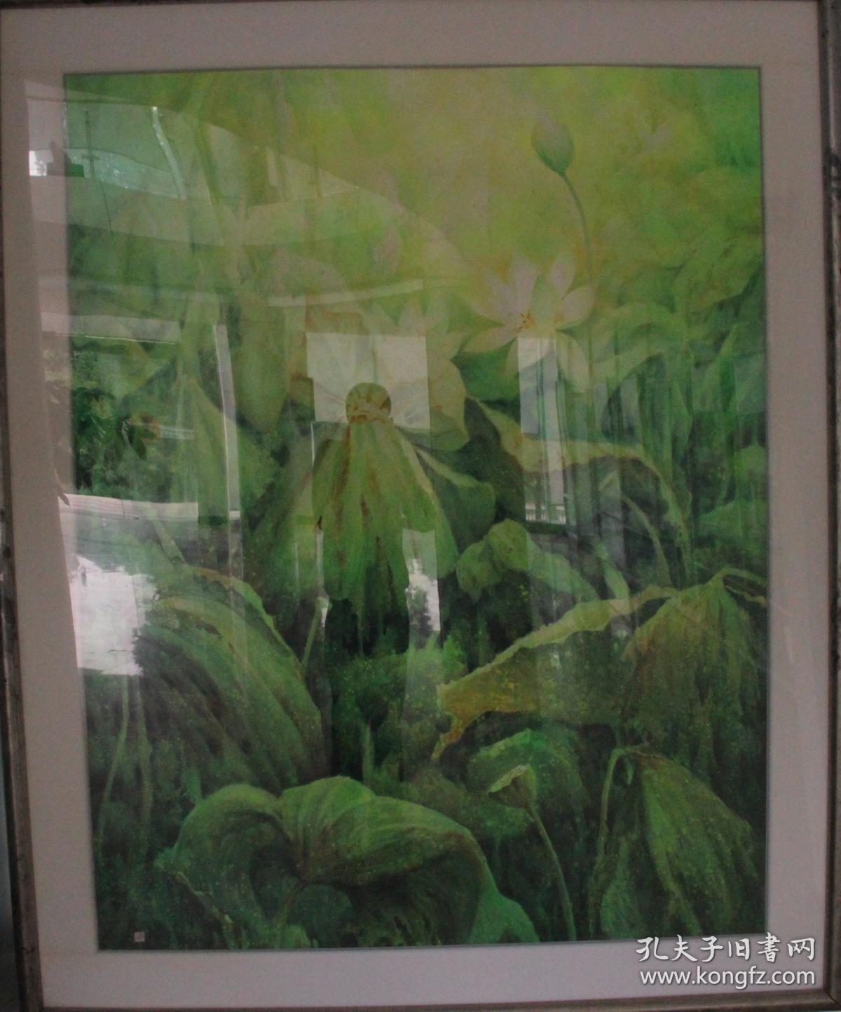 名家赵明水彩画作---绿荷 / 荷花系列