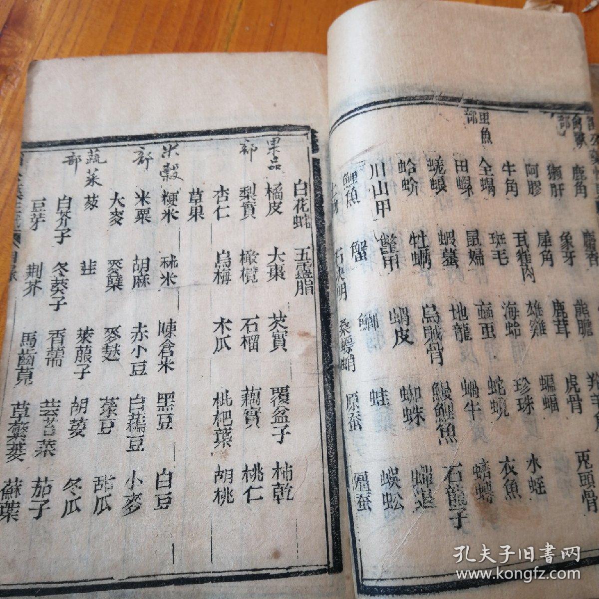 雷公炮制药性赋解四本合