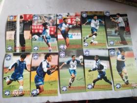 天津泰达足球俱乐部人员明信片（10张）