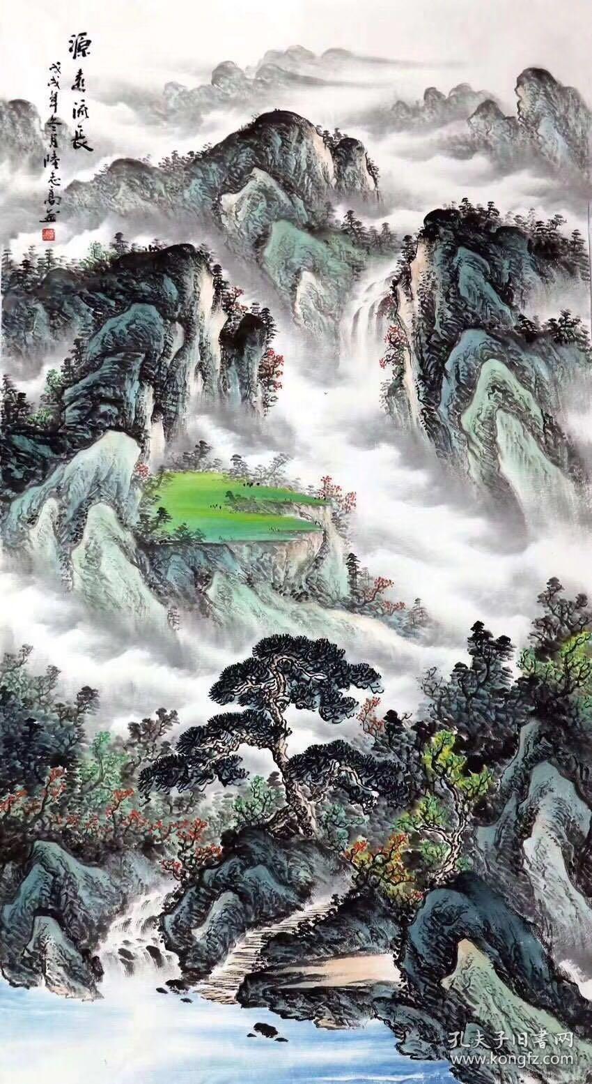 陆志高·六尺竖幅山水