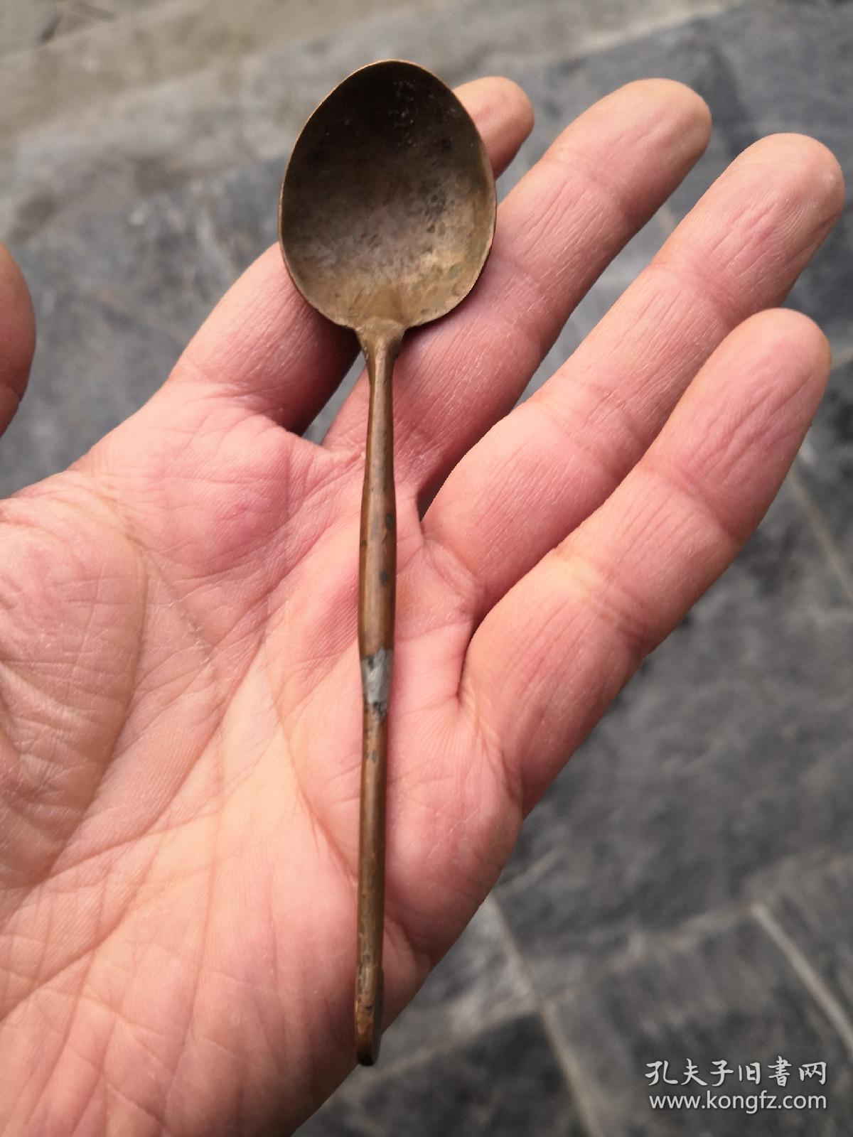 中医文化清代铜药勺