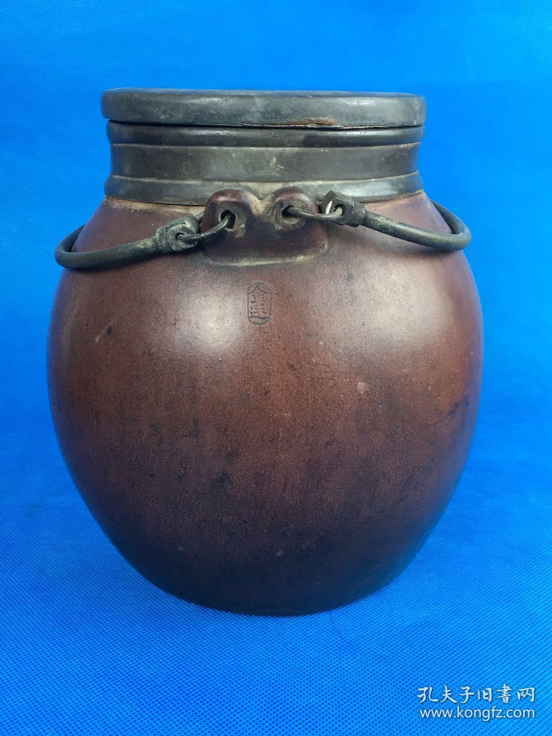 清早期紫砂壶名家惠孟臣三项锡紫砂提壶底款正砂质