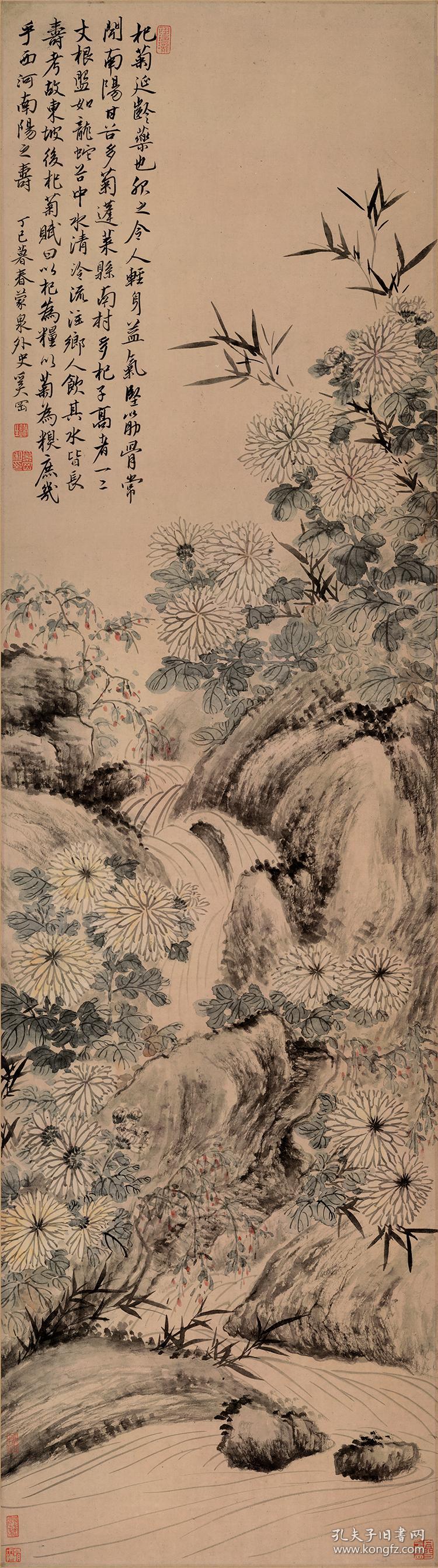 4x37cm 纸本 国画宣纸绢布艺术微喷画芯 名画复制 原作版画