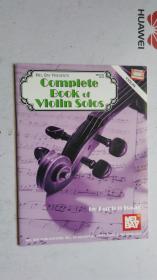 老樂譜   英文原版  Mel Bay Presents Complete Book of Violin Solos   梅爾灣推出了完整的小提琴獨奏曲。