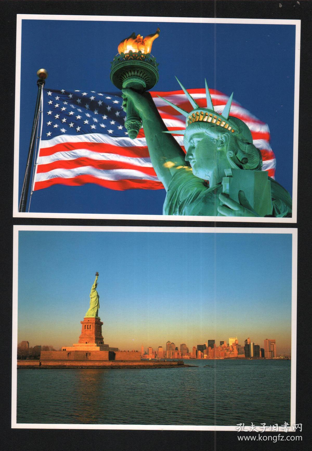 statue of liberty 外国明信片:自由女神 12枚全