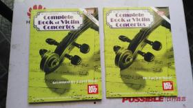 老乐谱  英文原版 MEL BAY PRESENTS COMPLETE  BOOK  OF VIOLIN  CONCERTOS   梅尔湾推出完整的小提琴协奏曲集  共二册【二册合售】