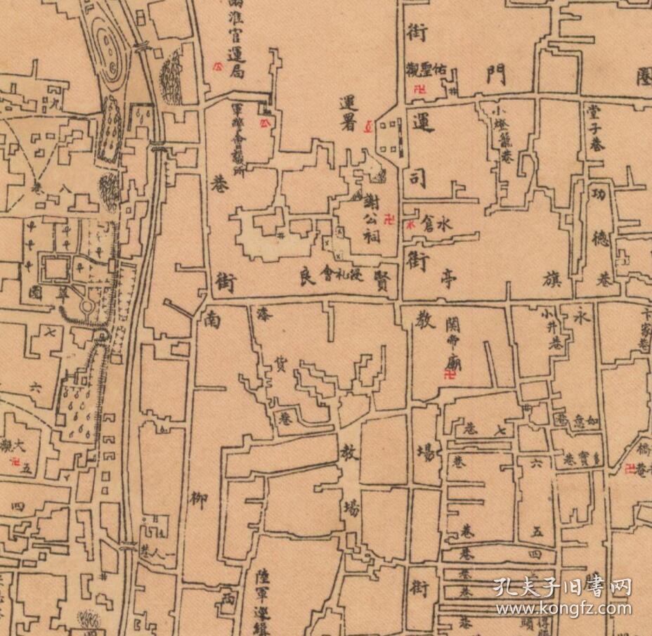 【提供资料信息服务】1921年《扬州老地图》(原图高清复制),(扬州江都