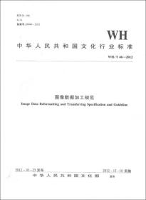 中華人民共和國文化行業標準圖像數據加工規范:WH/T 46-2012