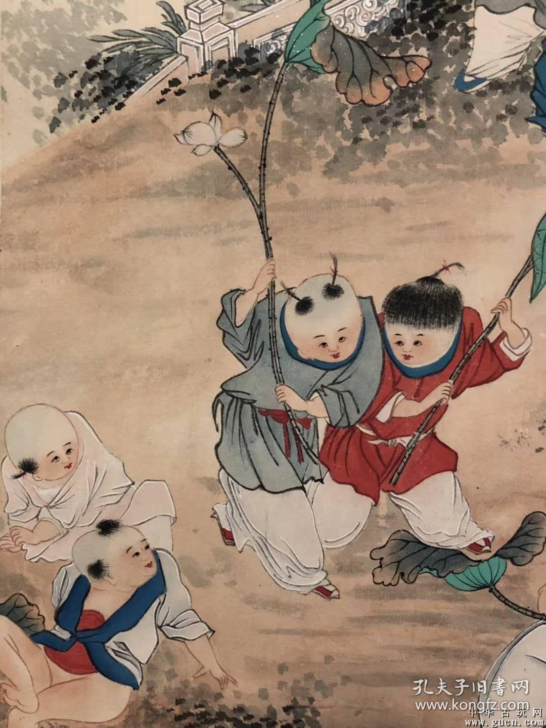 吴光宇立轴(婴戏图)尺寸:208×55厘米编号:xh91914040