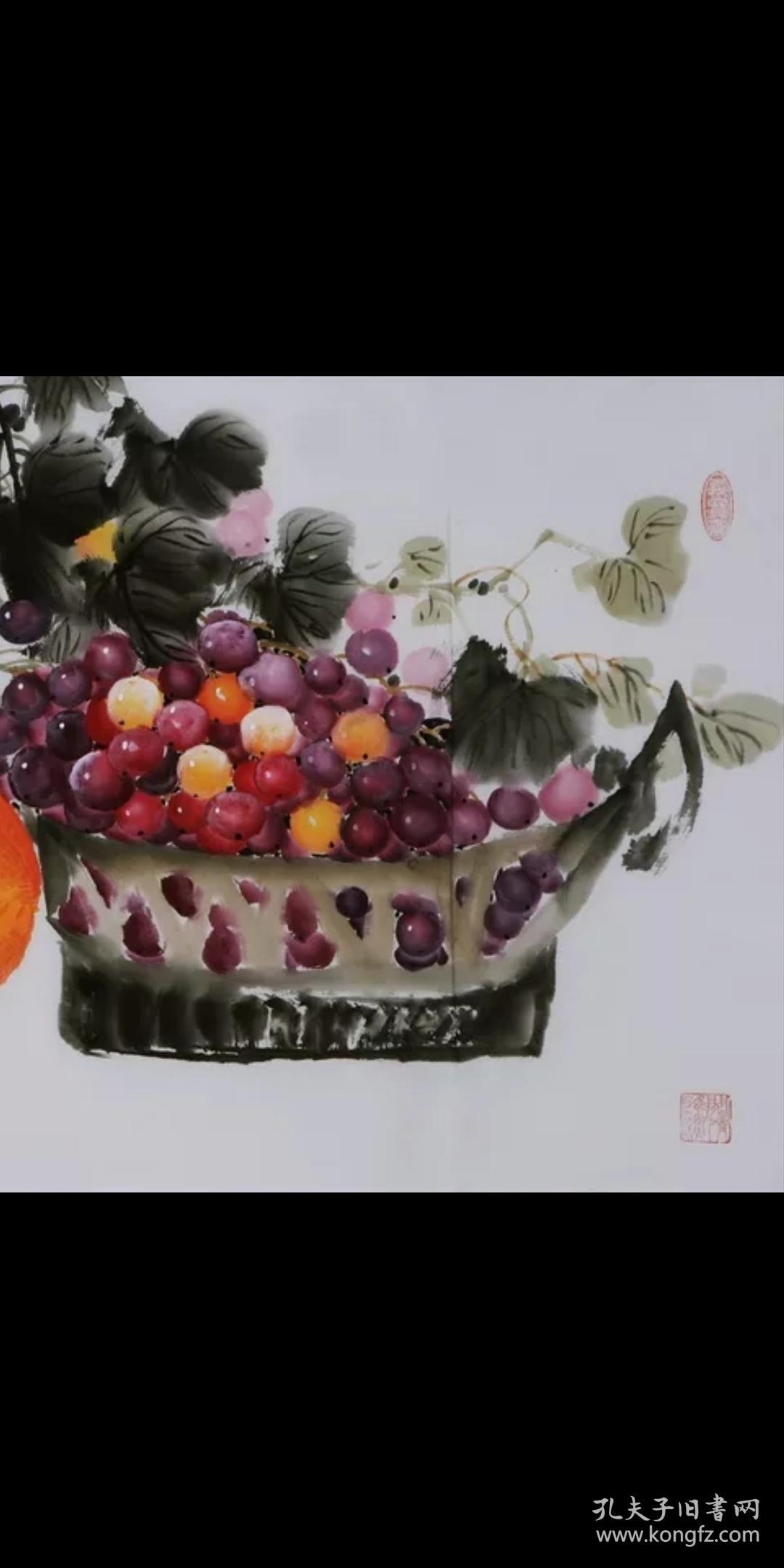 孔庆义写意国画哈密瓜纯手绘