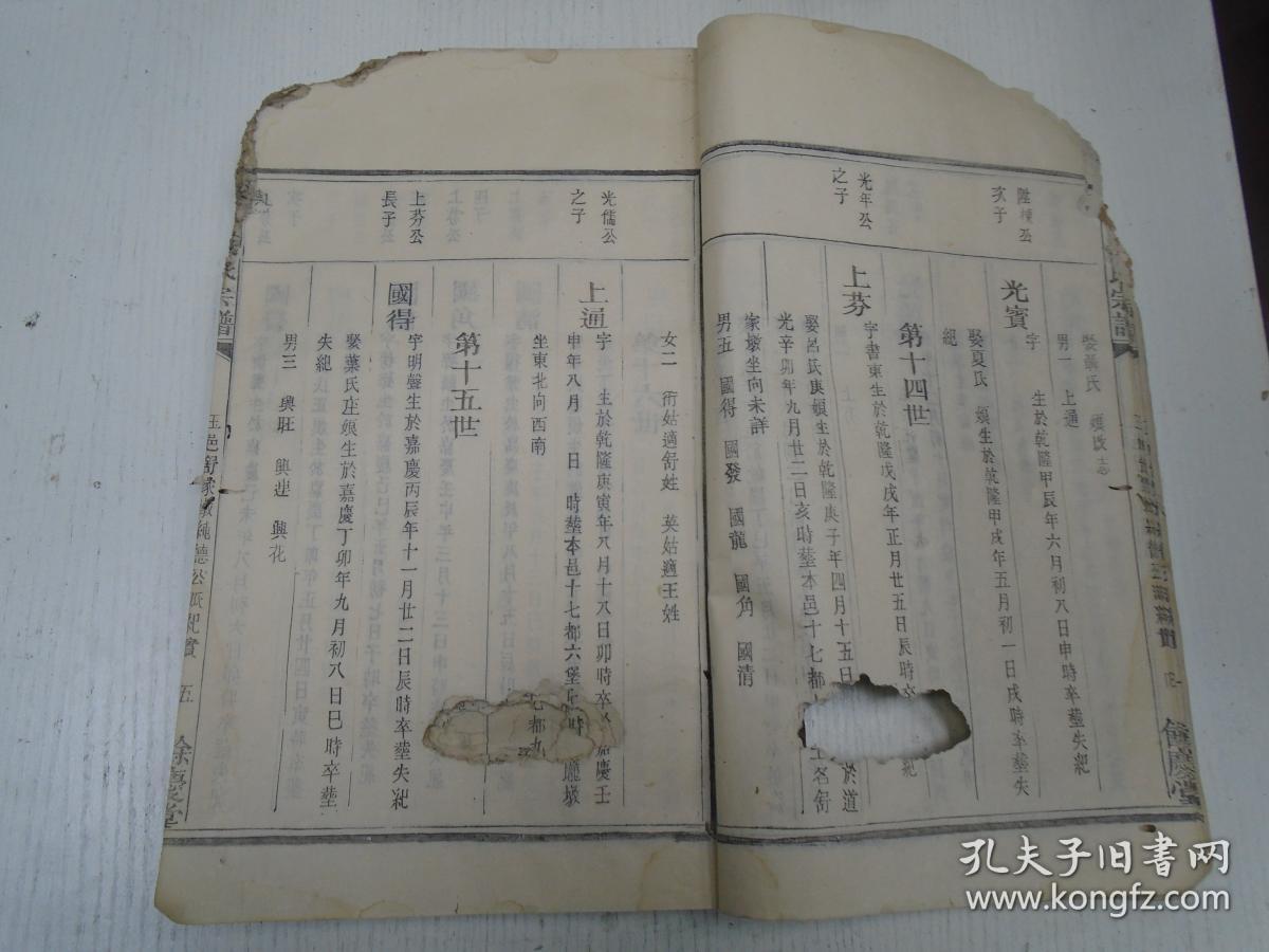 民国版/余庆堂《高平范氏宗谱》(长房仁十公八世孙成全公长子纯德派