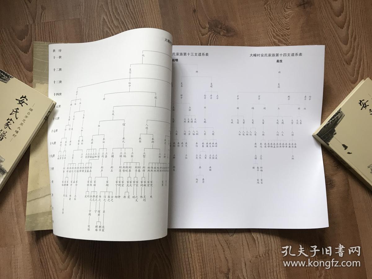 安氏家谱 安氏家族谱系表-烟台市芝罘大疃村