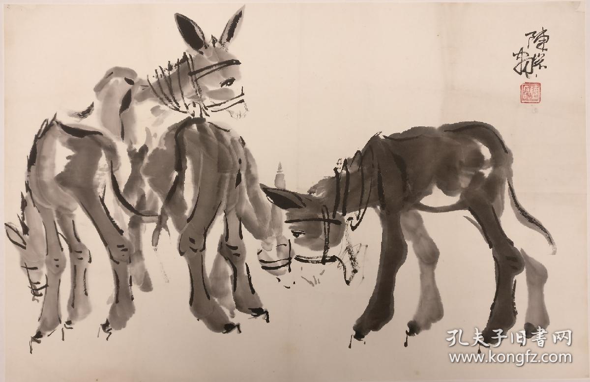 【保真】陈岩|驴 镜心