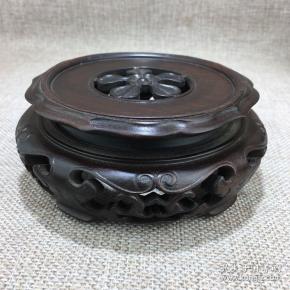 民国红木底座一个